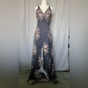 Altered State never worn special occasion, embroidered , maxi, dress, size XS